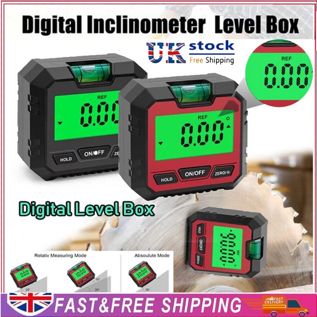 Digital Spirit Level Kiprim AG01 - 3 Side Magnetic Inclinometer With ...