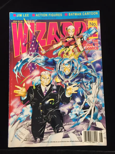 Wizard The Guide To Comics August 1992 Volume 1 Number 12 W/poster