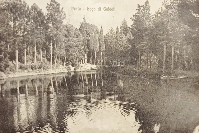 Cartolina - Prato - Lago di Galceti - 1918