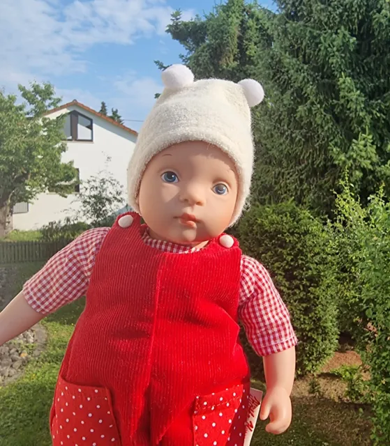 Käthe Kruse Natterer Puppe Mini Minouche Baby Golo 27 cm rot Künstlerpuppe  Doll