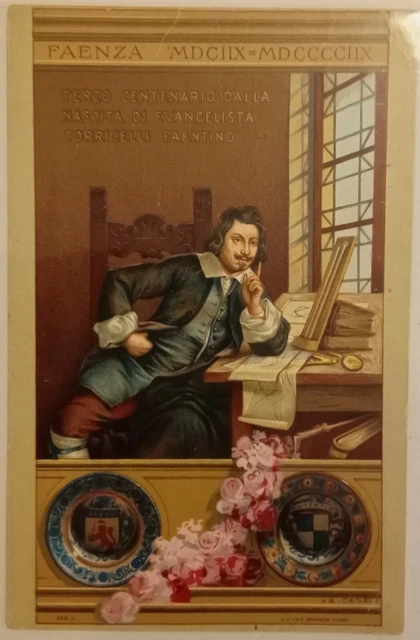Faenza Onoranze A Evangelista Torricelli Terzo Centenario Illustratore 1908 Vedi