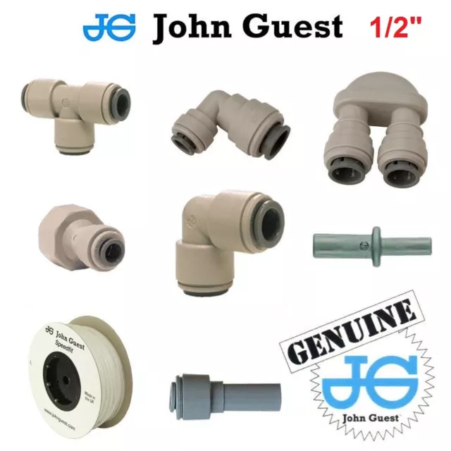 1/2" John Guest Pushfit Pneumatic Fittings For Water Air Vacuum Filter Pump Pipe