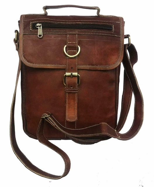 Genuine Leather Shoulder Bag Messenger vintage man organizer Tote wallet,Purse,