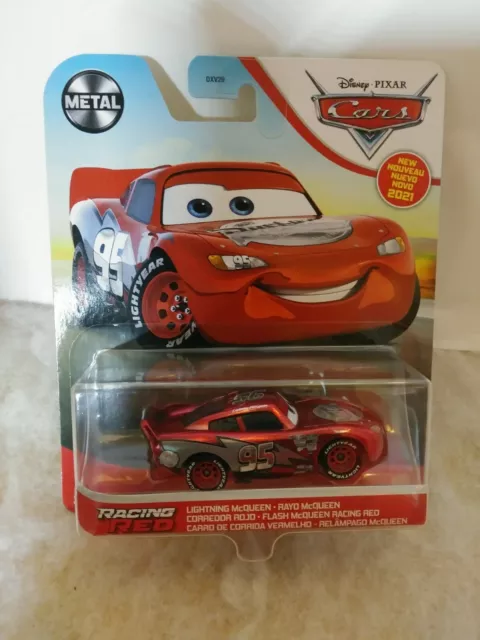 Mattel Disney Pixar Cars Metal Racing Red Lightning McQueen 95 CHASE METALLIC