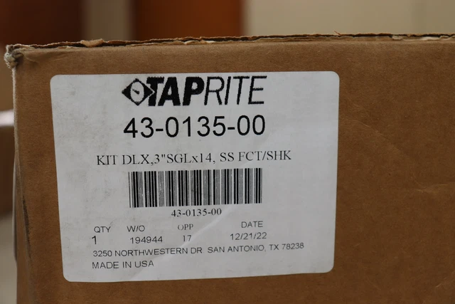 TapRite Premium Single Faucet Dispense Kit 43-0135-00