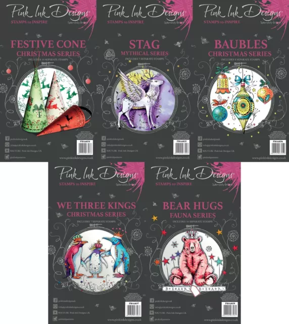 Pink Ink Designs - A6 Festive Collezione Timbri