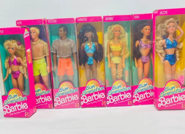 Barbie 1991, Sun Sensation série complète NRFB