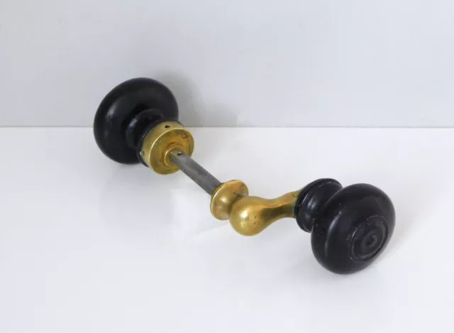 ☐ 6x6mm, Ancienne Paire de Poignée de Porte Bordelaise,Bouton en Bois,Manivelle