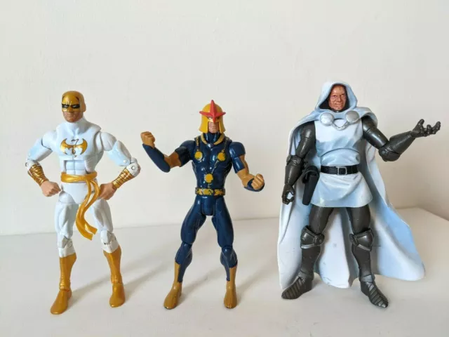 Marvel Legends Iron Fist / Nova / Future Foundation Dr Doom Action Figure Bundle
