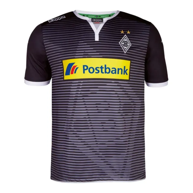 Kappa Borussia Mönchengladbach Champions League Trikot 2015/2016 schwarz/grau