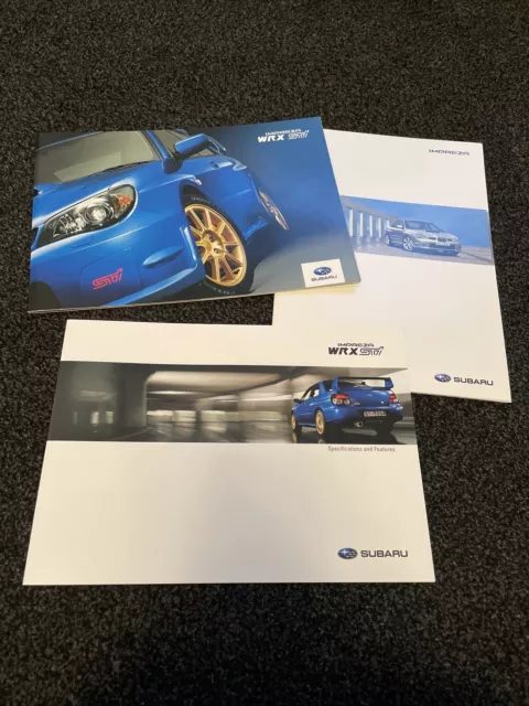 Subaru Impreza And Impreza WRX STi 2005-06 UK Brand New Unopened Sales Brochure.