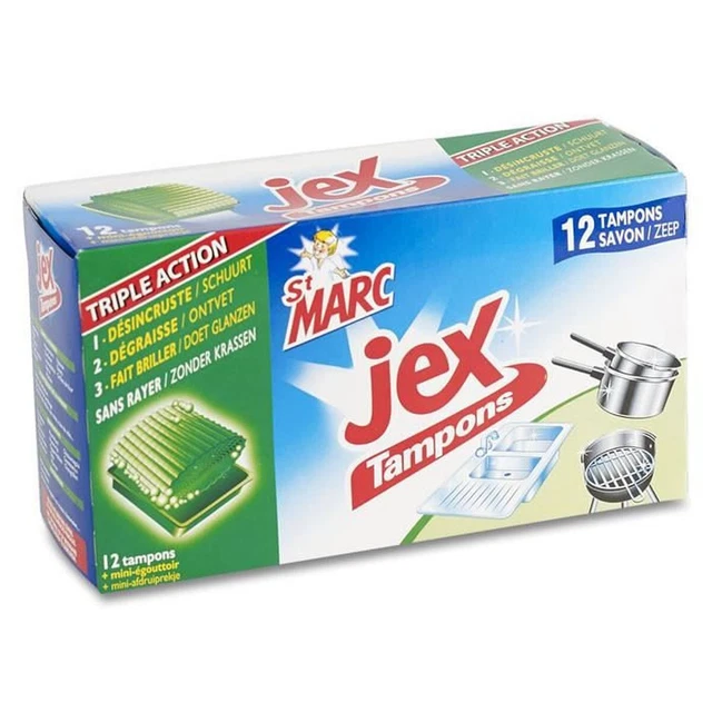LOT DE 6 JEX Triple action St Marc 12 Tampons savon EUR 57,45
