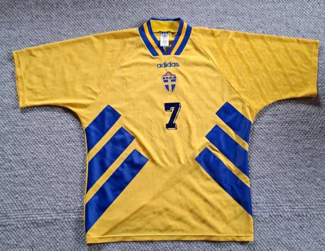 Schweden WC USA 1994 Trikot maglia shirt maillot jersey Larsson XL Sverige