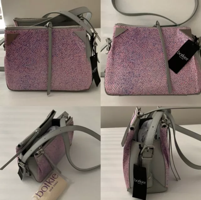 Botkier Coco Rocha x Kitty London Pink Purple Gray Bag Crossbody Purse NWT