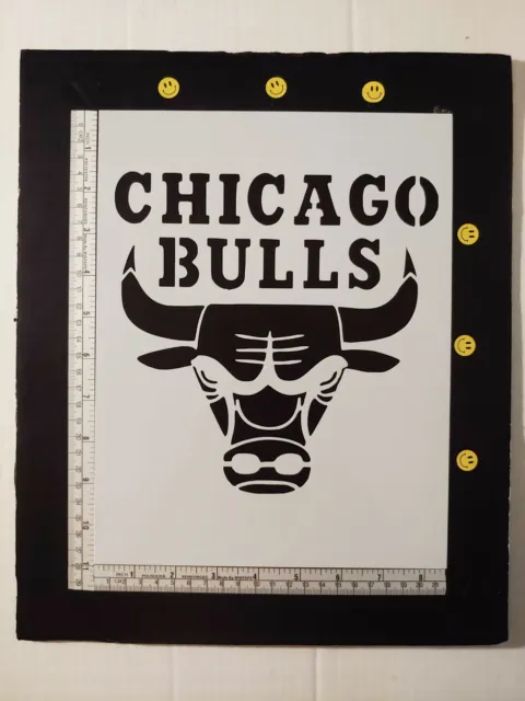 Chicago Bulls 8.5" x 11" Custom Stencil FAST FREE SHIPPING