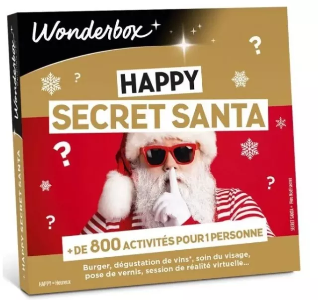 Wonderbox - Coffret Cadeau - Happy Secret Santa - Idée cadeau Noël