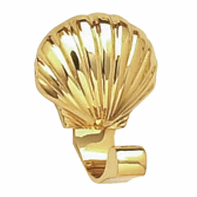 Brass Robe Hook Sea Crest | Renovator's Supply