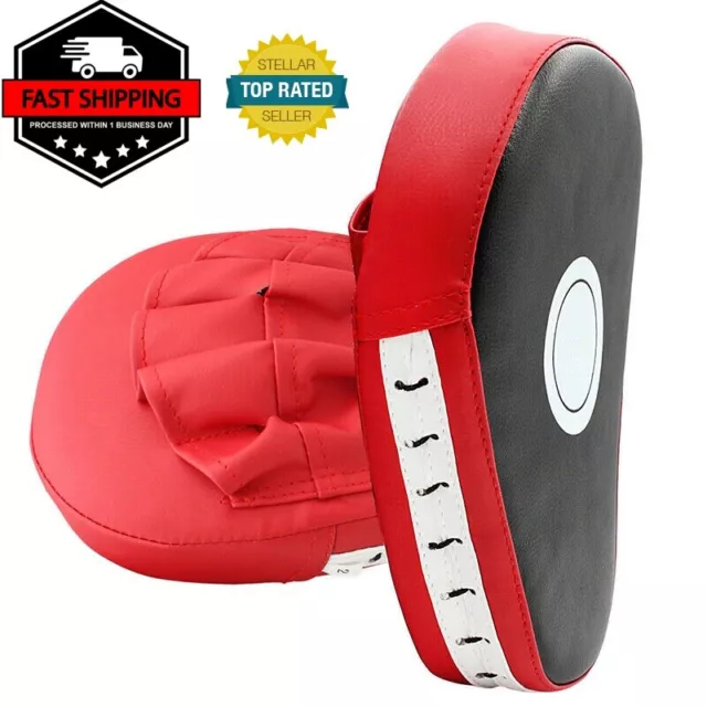 Boxing Focus Mitts Training Punch MMA Boxing Strike Curved pad Kick Muay Thai