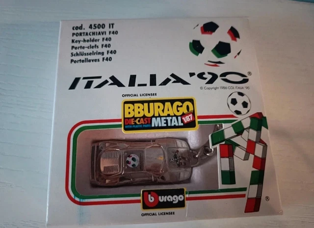 Porte-clés Officiel Mondial Italia '90 - Fettuccia Originali - Neuf - Made In Italy