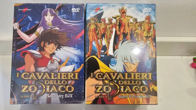 Saint Seiya CAVALIERI DELLO ZODIACO dvd Sanctuary Asgard Poseidon BOX ITA nuovi