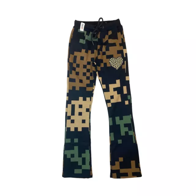 Men's Essential Solid Stacked Flared Track Pants S-3XL