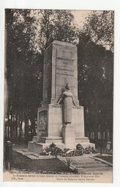 SENLIS - Oise - CPA 60 - le Monument aux morts