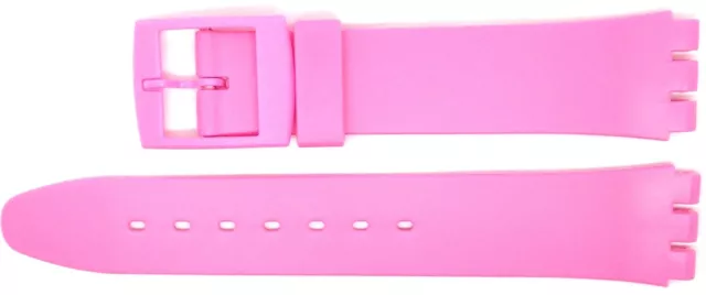 New 17mm (20mm) Resin Strap Compatible for Swatch® Watch - Pink - RG14P