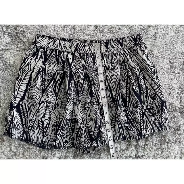 Forever 21 Contemporary Womens Culottes Shorts Navy White Abstract Pockets S 2