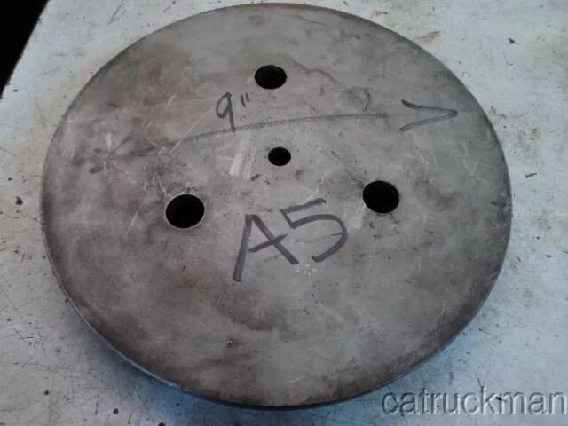 Unused 9" dia. Fixture Plate for A5 Spindle Nose - could be used as a chuck back