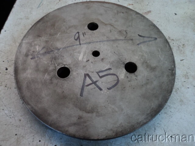 Unused 9" dia. Fixture Plate for A5 Spindle Nose - could be used as a chuck back