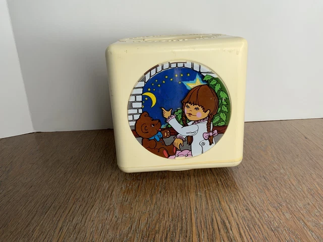 Vintage 1977 Gabriel Toys Busy Musical Moving Picture Block Baby Toy Works