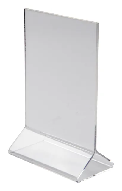 Acrylic Table Sign Holder, 4" x 6" (12 Each)