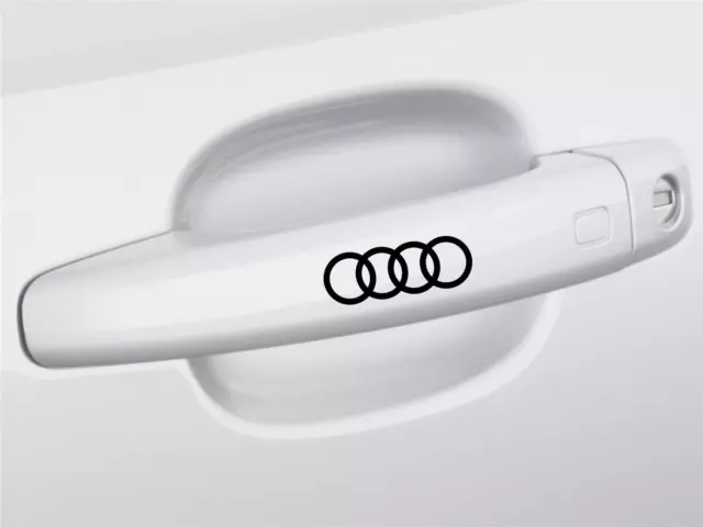 4X AUDI Handle Decals Stickers Any Colour