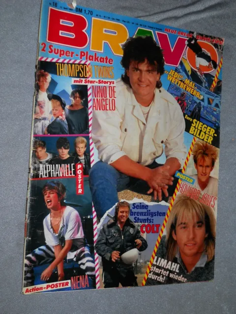 BRAVO Nr.16 /1984: Thomson Twins, alphaville, Maffay, 3D-Bild, Frankie goes..