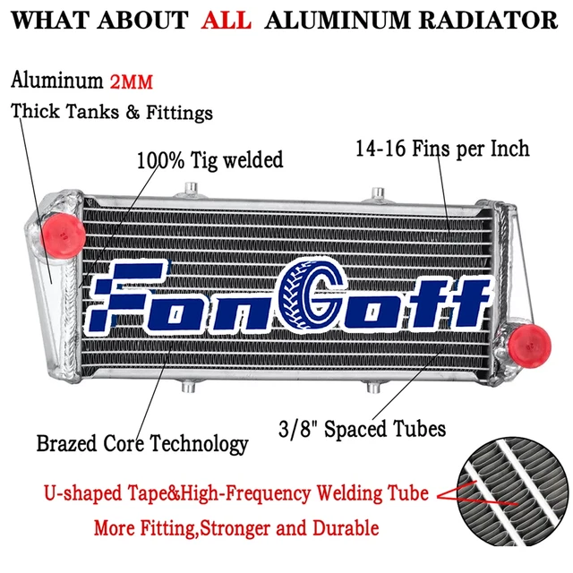 Rotax 914 Radiator ALUMINIUM RADIATOR FOR Ultralight Rotax 912 912i/914 UL 4-STROKE ENGINE ...