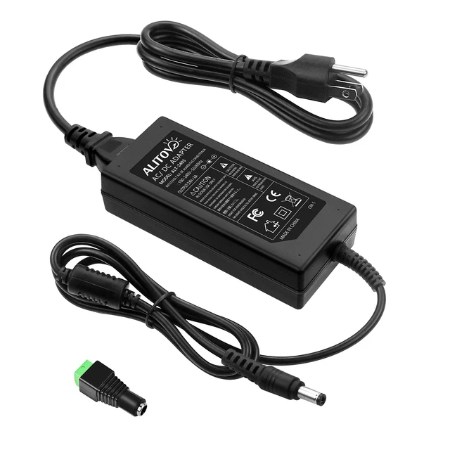 24V 3A 72W AC to DC Adapter Power Supply Converter AC 100V ~ 240V to ...