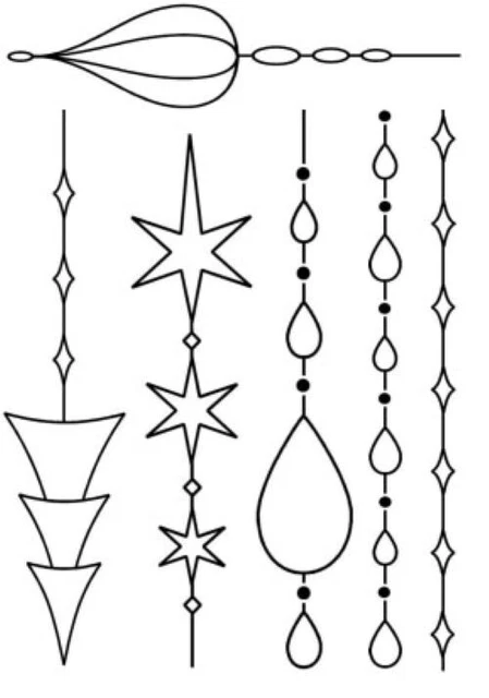 Inkwell Stamps Baubles set. Clear polymer stamps