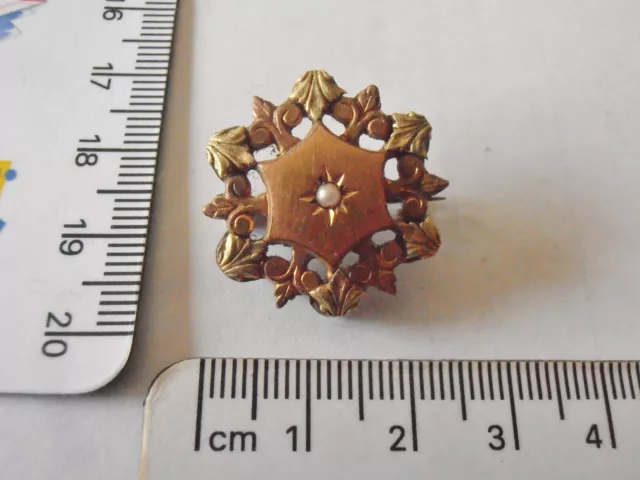 Pin's Pin Insigne Epingle Broche Ancien Ornement Perle Pearl Bijou Jewel