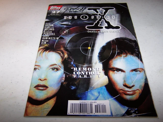 Signed Gordon Purcell The X-Files #27 Topps Comics Fox Tv Series Coming Back