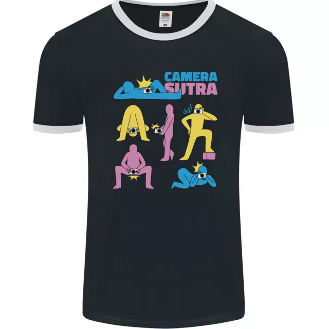 Camera Sutra Photography Photographer Funny Mens Ringer T-Shirt FotL