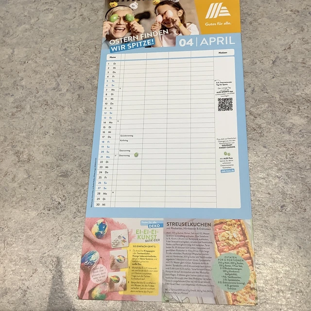 ALDI 2025 DEIN ALDI Familienkalender EUR 2,00 PicClick DE