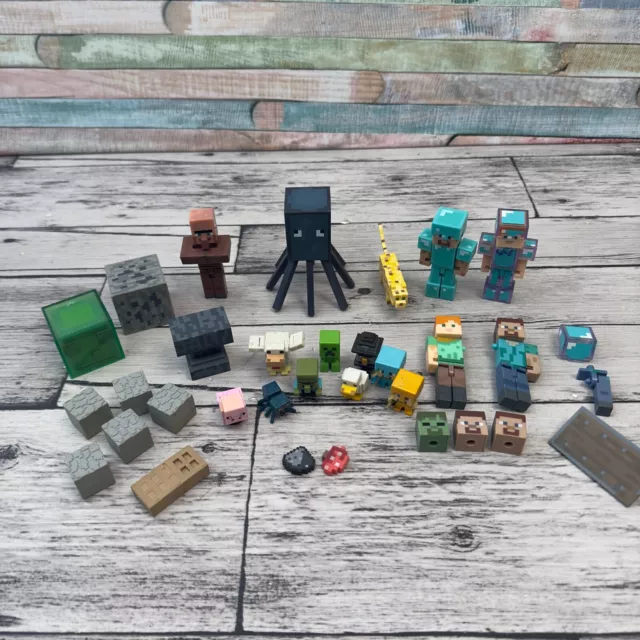 Minecraft Assorted Figures & Accessories Lot Toys Kids Collectibles