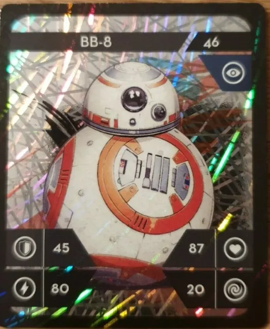 Star Wars Sammelkarten von Kaufland-Glitzer-Holo Special-BB-8-Nummer 46-NEU