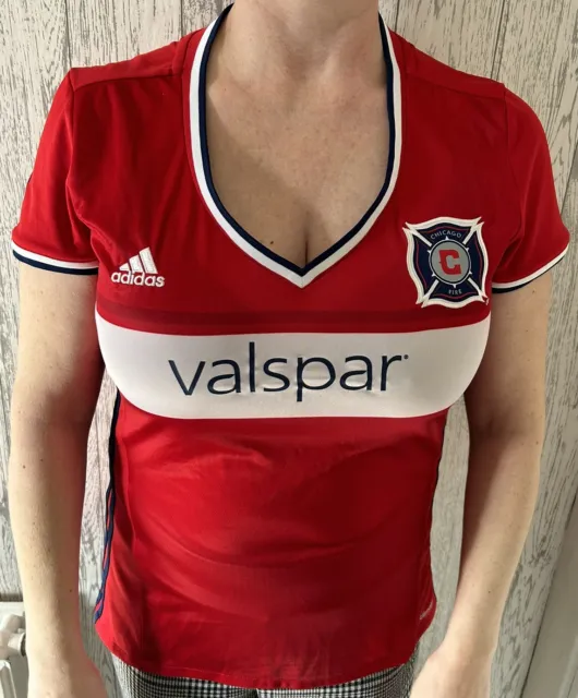 Adidas Chicago Fire 2016 Womens Home Shirt Size Large