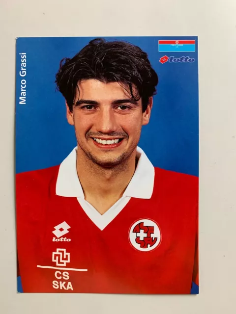 Carte Joueur - Equipe Nationale Suisse Saison 96 - Marco Grassi