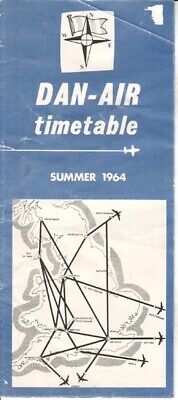 Dan-Air timetable 1964/SUM (UK)
