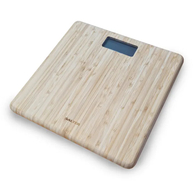 Salter 9294 Bamboo Electronic Bathroom Scale, WD3REU16 - Weight Limit: 150kg