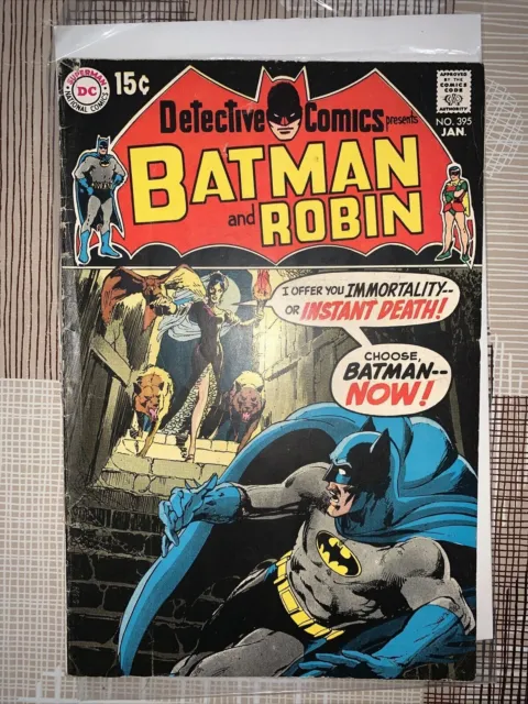 Detective Comics #395 DC 1970 Neal Adams Cover and Art Batman Comic Book VF/NM