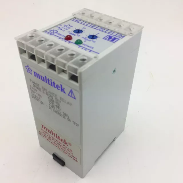 MULTITEK M200-PB1 Phase balance relay 3Phase 3/4Wire trip input 440V 50hz