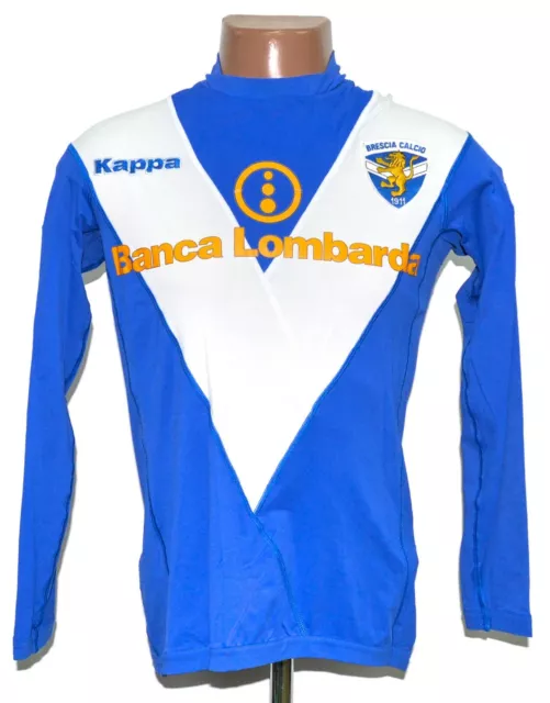 Brescia 2004/2005 Home Football Shirt Jersey Kappa Baggio #10 Size S Long 2